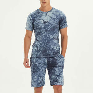 Conjuntos informales para hombre al por mayor, camiseta de manga corta, pantalones cortos, ropa de marca sólida para hombre, conjunto corto de 2 piezas de verano para hombre - Product Image 3