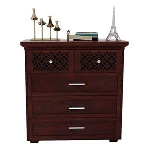 Mesa con Cajones Multifuncional, Superficie de Madera, Elegante y Compacta, Acabado en Madera, Mesa con Cajones con Recubrimiento Ecológico, Duradera - Product Image 4