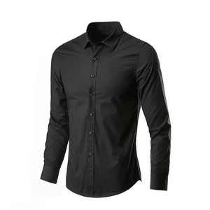 Chemises pour hommes teintes en fil Vente en gros de chemises habillées avec logo personnalisé Fournisseur OEM ODM Usine directe Élégant Formel Décontracté Confortable - Product Image 3