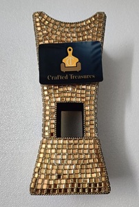 Ramadan & eid gift Incense burner <b>With</b> Full <b>crystal</b> <b>Mirror</b> covered Design Oud bakhoor & Mubakhar burner stand for home & gifting - Product Image 2