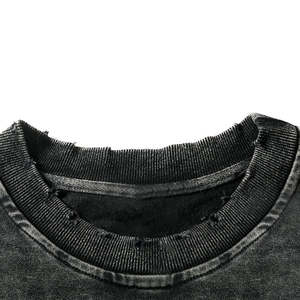 Sweats à capuche surdimensionnés pour hommes du fabricant Heavyweight 500 Gsm Stonewash Sweatshirt Acid Wash Streetwear personnalisé avec motif 3D - Product Image 5