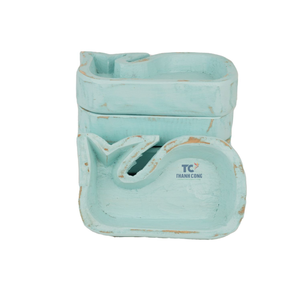 Vente en gros de bougeoirs en bois de la collection Texas Shape Top Bougeoirs décoratifs Plateaux Style Bowl Cadeaux & Crafts - Product Image 4