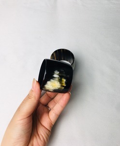 Anneaux de serviette en corne polie brillante HF Crafts, écologiques, durables, modernes, luxueux, de haute qualité, décorations de mariage sophistiquées - Product Image 2