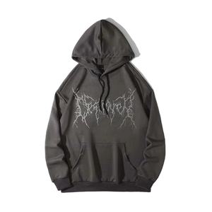 เสื้อฮู้ดผู้ชายสไตล์ลำลองแบบใหม่ ผลิตจากผ้าโพลีเอสเตอร์/คอตตอนผสม ฟลีซ ทรงปกติ สวมใส่สบาย ปักลายได้ตามต้องการ - Product Image 1