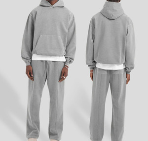 Hot Sale Unisex Men's Acid Wash Hoodie Sweatpants Set Heavyweight Cotton Vintage <b>Plain</b> Blank <b>Tracksuits</b> Plus Size Printed Winter - Product Image 6