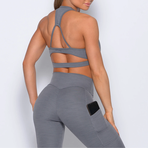 สปอร์ตบราไร้ตะเข็บสำหรับผู้หญิงไซส์ใหญ่ รองรับสูง ปรับขนาดได้ เหมาะสำหรับโยคะ ฟิตเนส ออกกำลังกาย ระบายอากาศดี ดีไซน์เรียบง่าย ผลิตจากผ้าสแปนเด็กซ์/โพลีเอสเตอร์ - Product Image 5