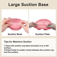 Yiyabb – Ensemble d'alimentation pour bébé en silicone sans BPA, motif animal, compatible lave-vaisselle, pour la première étape de diversification alimentaire