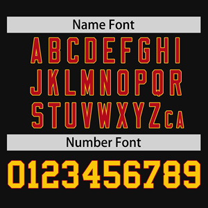 Camiseta de béisbol sublimada para hombre, nombre y número del equipo personalizados, degradado negro, rojo y amarillo, manga corta, cuello en V, uniforme deportivo - Product Image 4