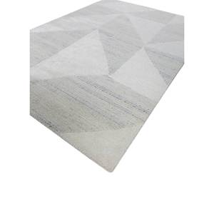 พรมไหมไผ่ผสมขนสัตว์หนา 10 มม. ลายเรขาคณิตนามธรรม รูปทรงสี่เหลี่ยมผืนผ้า สำหรับใช้ในบ้านและทางเดิน รุ่น Aiwb-3074 ยี่ห้อ Blythe Ivory - Product Image 2