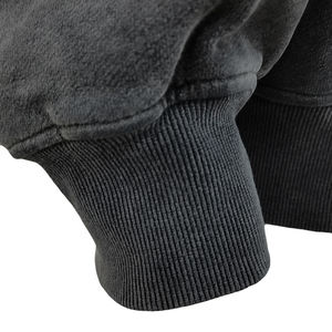 Sudadera con Capucha para Hombre, 100% Algodón, Talla Grande, 400 g/m², Lavado Ácido, Técnicas de Bordado, Teñido Liso, Estilo Oversize - Product Image 5