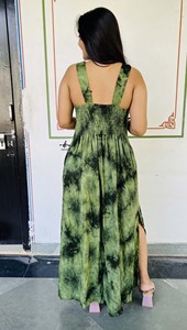 วินเทจพิมพ์เดรสสั้นวินเทจBohoยิปซีฮิปปี้ผู้หญิงผ้าฝ้ายวัสดุน้ําหนักเบาชุดอินเดียOne Piece Attire - Product Image 3