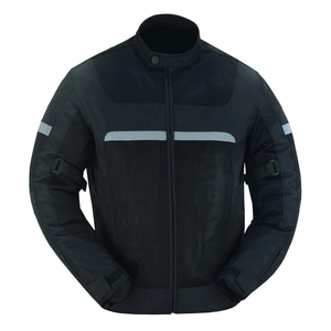 Men's Black Cordura CE Armoured Textile Motorcycle Jackets With Reflective Panels Adventuring Windproof Motorbike Jacket For Men - Product Image 1