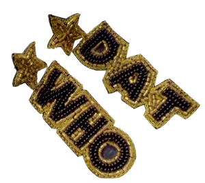 Pendientes con cuentas WHO DAT Gameday: ¡accesorios elegantes para que los fanáticos de Jaguars muestren su espíritu de equipo! - Product Image 2