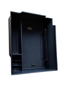 Boîte de rangement pour accoudoir central de voiture-Plateau noir anti-poussière-Boîte de rangement intérieure pour Hyundai <span class=keywords><strong>Ioniq</strong></span> <span class=keywords><strong>6</strong></span> 2023 - Product Image 3