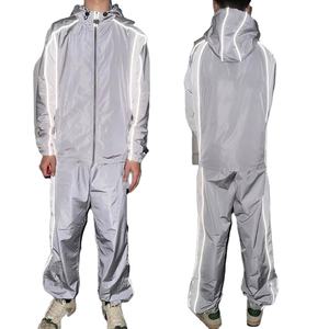 2026 Custom Oversize Sportwear Streetwear Casual Sweatsuit 3m Reflective <b>Jacket</b> and Jogger Set Windbreaker Nylon Tracksuit <b>Men</b> - Product Image 6