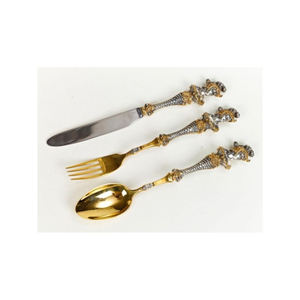 Vente en gros de couverts en acier inoxydable de haute qualité personnalisés couverts de luxe mariage vintage couteau fourchette cuillère thé table à manger - Product Image 2