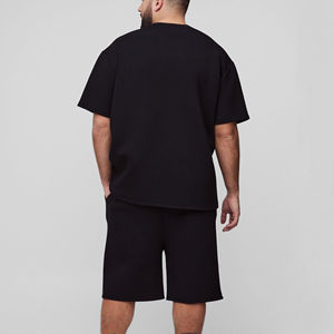 Ensemble court d'été 100% coton imprimé pour hommes vente en gros-tenue tendance décontractée durable, respirante et écologique à des prix abordables - Product Image 3