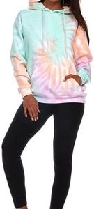Sudadera con Capucha Unisex al por Mayor, Estilo Urbano, Tie Dye, Lavado Ácido, Tejido Grueso, 100% Algodón, Felpa Francesa, Sudadera Holgada para Mujer - Product Image 6