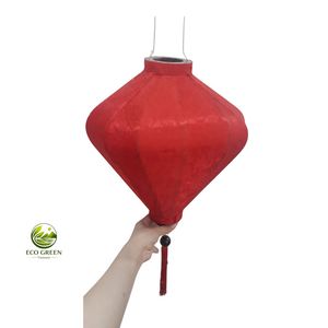 Custom Hoi An Fabric Silk Lanterns Waterproof Outdoor Hanging Silk Lantern <b>Light</b> for Garden Mid Autumn Christmas Decor Wholesale - Product Image 3