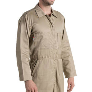 Combinaison de sécurité confortable avec plusieurs poches et coutures renforcées Combinaison de sécurité respirante avec fermeture à glissière sur le devant - Product Image 4