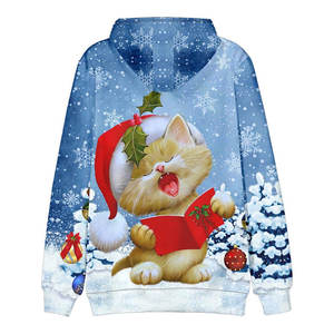 <b>Christmas</b> Arrival High Quality Men's Thermal Pullover Hoodies Customizable Good Quality Sweatpants Winter Breathable Hoodies - Product Image 3