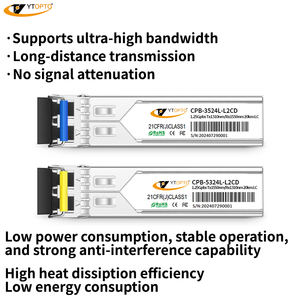 Заводская цена, 1,25 г SFP Bidi, одноволоконный модуль 3 км/20 км/40 км/60 км/80 км/160kkmOptical трансивер, поддержка OEM - Product Image 5