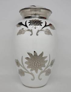 Pinceladas de oro y crema para adultos o recuerdo urna cenizas cremación urna ponderada funerario conmemorativo - Product Image 5