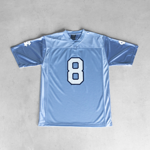 Camiseta Retro de Fútbol Americano Personalizada al por Mayor, Diseño de Malla, Impresión por Transferencia de Calor, Estilo Urbano Corto y Holgado, Tallas Grandes - Product Image 1