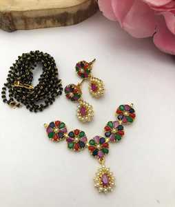 Premium Pearl <b>Mangalsutra</b> Sets With Chain Beautiful And Latest <b>Design</b> Ideal For Wedding, Festive Occasions Party Wear Pendants - Product Image 5