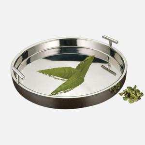 <b>Set</b> of 4 Premium Quality Stainless Steel Serving Tray with Customized Shape & Size Antique Finish Steel Serving Tray for <b>Tea</b> - Product Image 3