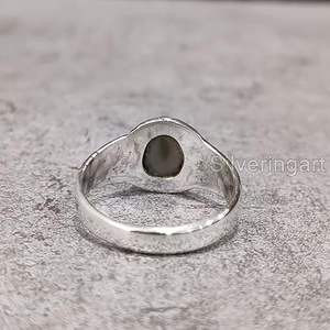 Wholesale <b>Mens</b> <b>Ring</b> New Arrival Natural Grey Moonstone Gemstone June Birthstone Christmas Gift Jewelry 925 Sterling <b>Silver</b> <b>Ring</b> - Product Image 6