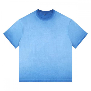 Wholesale Custom Heavyweight 230gsm <b>Drop</b> Shoulder Blank Oversize-t Shirt Street 100%cotton Men's <b>Acid</b> Washed Vintage T Shirt - Product Image 3