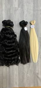 Producto más vendido 2023 en África, sin desprendimiento de pelo, paquetes de peluca con malla frontal, cabello crudo vietnamita, donante único - Product Image 2