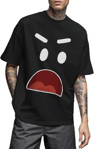 เสื้อยืดถักลายตัวอักษรวินเทจทรงโอเวอร์ไซส์สไตล์ย้อนยุคเสื้อยืดถักแบบสตรีทแฟชั่นทันสมัย - Product Image 3