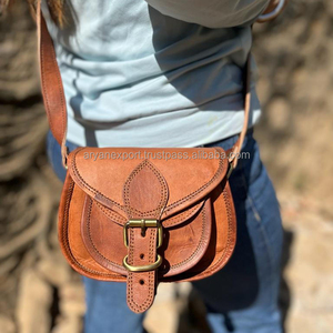 Bolso de Mano de Cuero de Cabra Hecho a Mano, Bolso Bandolera para Mujer - Product Image 5