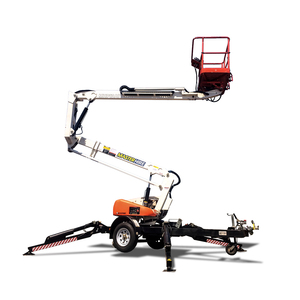 Heavy duty Cherry Picker 60 foot telescopic reach 4WD with rough terrain tires and 250 kg max platform weight capacity For Sale - Product Image 6