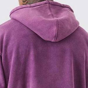 Conjunto de Sudadera con Capucha y Pantalones Deportivos para Hombre, Estilo Holgado, Grueso, Sólido, Otoñal, Desgastado, 450 g/m², Lavado Ácido Vintage - Product Image 6