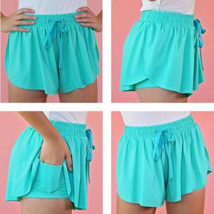 Short d'été tendance pour enfants avec ceinture réglable disponible en couleurs vives, idéal pour porter tous les jours, faire du sport et jouer - Product Image 1