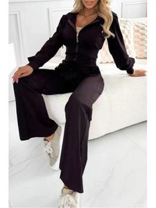 New Stylish Casual Wholesale Sweat Suits Premium Quality Breathable 2 Piece Set Top Trending Design Zipper Tracksuits - Product Image 4