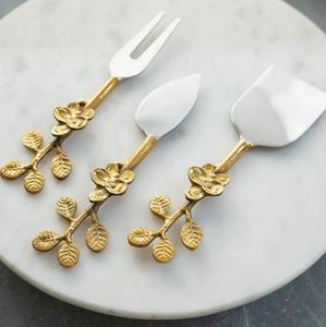Top Quality Custom Metal Leaf Handle <b>Cheese</b> <b>Knives</b> <b>Set</b> in Low Cost - Product Image 4