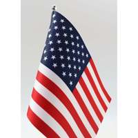 Drapeau de bureau personnalisé USA, impression numérique, satin, nylon, plastique, polyester disponible, fanion, aluminium, fibre de verre, utilisation automobile