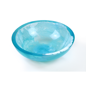 Cuenco de resina azul océano hecho a mano y ecológico Ideal para decoración del hogar Mesa de comedor Servicio y uso funcional diario - Product Image 1