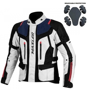 Blouson de moto longue course robuste avec protections antichoc homologuées CE, blouson de moto longue course en textile pour homme, fournisseur OEM pour la production en gros - Product Image 1