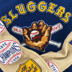 Personnalisé 100% coton lourd chenille brodé laine lettrage hommes Varsity Baseball Jacket College Jacket - Product Image 5