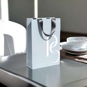 Bolsas de compras de papel de regalo reciclables con marca personalizada para uso promocional - Product Image 2