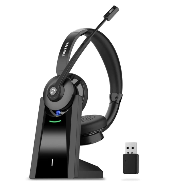 New Product Launch Noise Cancelling Headphone Dual Connector Wireless Office School Headset