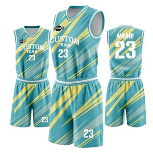 Uniforme de basket-ball de couleur unie à séchage rapide de haute qualité respirant lâche absorbant la sueur costume de sport ensembles de Techniques lavées - Product Image 4