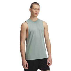 Débardeur de musculation uni et vierge, grande taille, en polyester à séchage rapide, pour entraînement et musculation, vente en gros, OEM - Product Image 4
