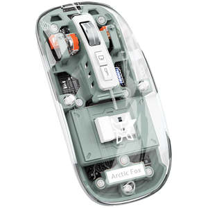 Arctic Fox Pureview Transparent Wireless and Bluetooth Rechargeable <b>Mouse</b> - Product Image 3