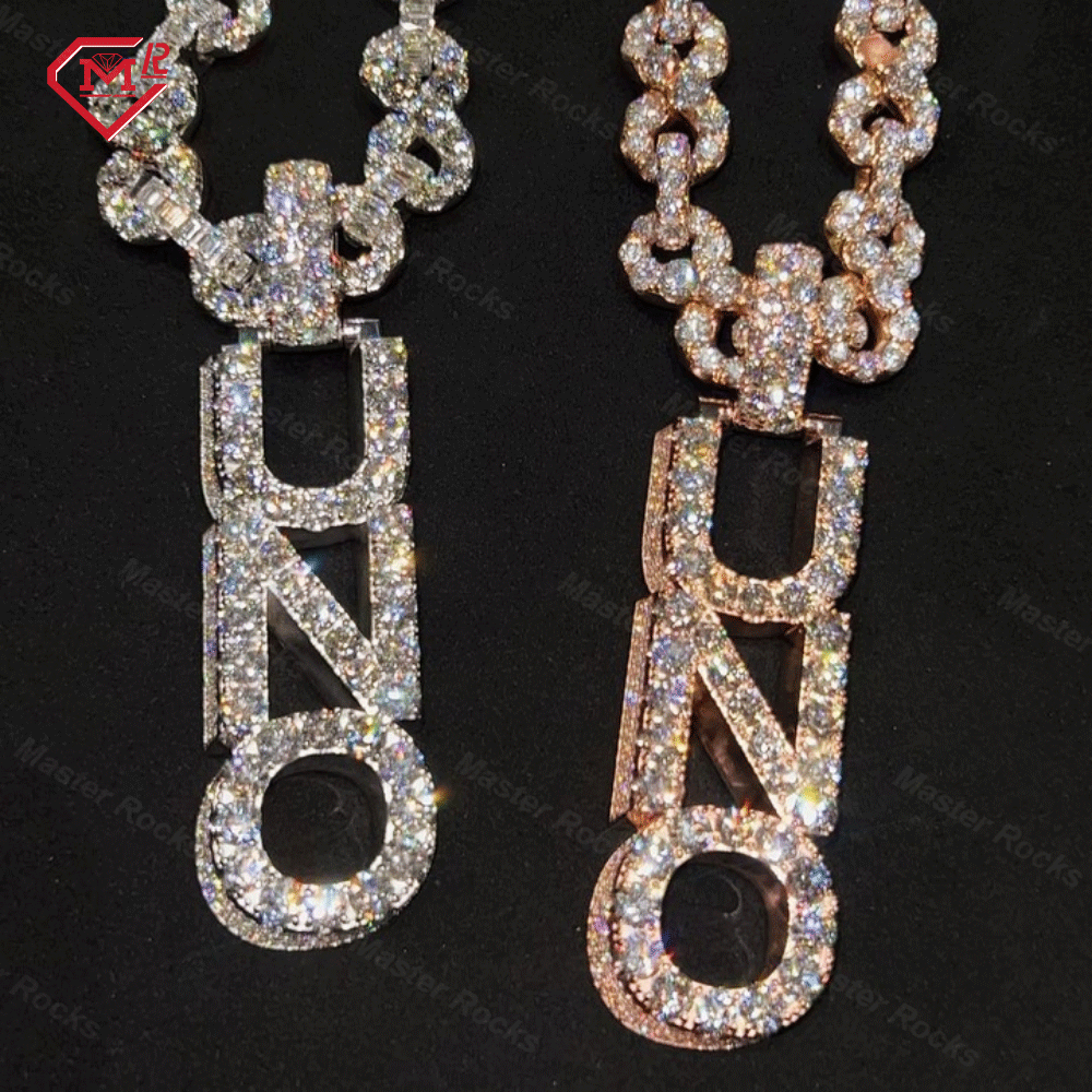 moissanite alphabet charms